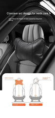 Car Seat Headrest with Breathable Mesh, Auto Safety, Head and Neck Rest, Relax Pillow, Cushion, Auto Protector