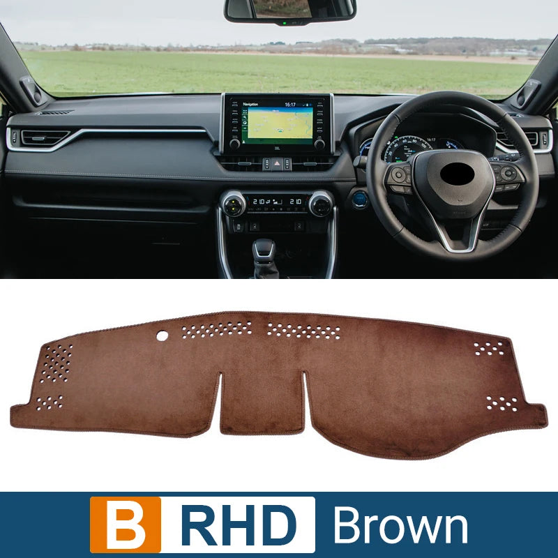 For Toyota RAV4 XA50 2019 2020 2021 2022 2023 2024 RAV 4 Hybrid Car Dashboard Cover Avoid Light Pad Anti-UV Carpets Non-Slip Mat