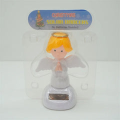 1PC Angel Solar Car Decoration Solar Dancing Figures for Car Dancing Dolls Swinging Animated Bobble Dancer Car Decor