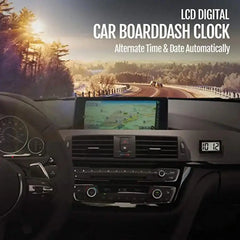 Mini Digital Clock Large Screen Car Dashboard Electronic Clock Self-adhesive Mini Clock Car Clock For Truck Dashboard