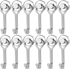 20pcs black Magnetic Hooks Cruis Heavy Duty Neodymium Rare Earth Magnetic Hangers, Extra Strong Magnets with Hook for Hanging, R