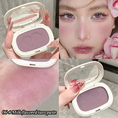 Single Color Blush Silky Texture High Color Rendering No Powder Feeling Low Saturation Long-lasting Natural Matte Blush Cream