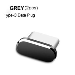 Metal Type C Dust Plugs Cellphone Anti-dust Protectors for Apple IPhone 15 Pro Max/15 Plus/15 Pro Samsung Dustplug