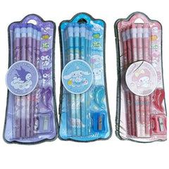 Sanrio Character Pencil Sets with Accessories
