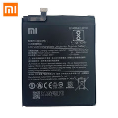 بطارية هاتف أصلية 100% لهاتف Redmi Note 5A Prime S2 بطارية Xiaomi Mi 5X A1 Mi5X BN31 بديلة لهاتف 5A Pro Y1 MiA1 S2