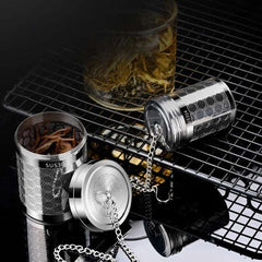 1pc Tea Infuser, Extra Fine Mesh Tea Strainers for Loose Tea, Stainless Steel Tea Strainer with Extended Chain Hook