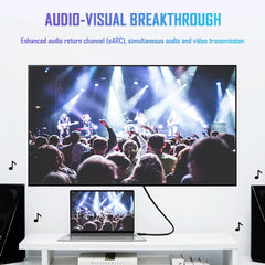 8K HDMI Cable 2.1 48Gbps  High Speed HDMI Braided Cord-4K@120Hz 8K@60Hz, DTS:X, HDCP 2.2 & 2.3, HDR 10 for Compatible Laptop/PS5