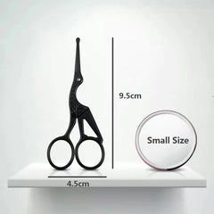 Facial Hair Scissors Rounded Professional Stainless Steel Mustache Nose Hair Beard Eyebrows Eyelashes Trimming Clippers