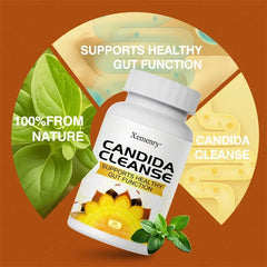Candida Cleanse - Support Intestinal Detox & Cleansing, Balances Intestinal Flora, Metabolism, Supports Gut, Digestive Health