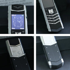 Elegant Metal Signature Handmade Mobile Phone Dual SIM Bluetooth Dialer Ebook Luxury Feature Classic Senior Phone for Elderly