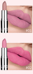 Langmani Silver Tube Matte Lipstick Non Staying Cup Makeup Lipstick  8 colors available