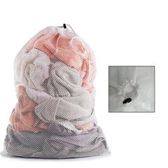 Large Size Laundry Mesh Bag Solid Color Drawstring Laundry Bag Anti-snagging Anti-deformation Mesh Clothes Washing Bag 60x90cm