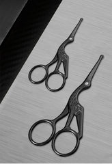 Facial Hair Scissors Rounded Professional Stainless Steel Mustache Nose Hair Beard Eyebrows Eyelashes Trimming Clippers