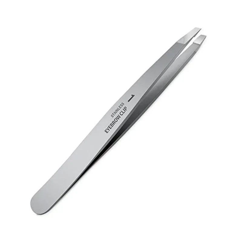 Hair Removal Makeup Tools Eyebrow Tweezer Stainless Steel Oblique Eye Brow Clips Eyelashes Extension Double Eyelid Tools Beauty