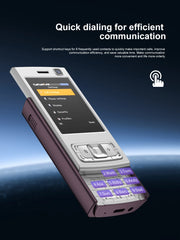 SERVO N95 PRO Mini Sliding Mobile Phone 2 SIM Standby Cellphone Magic Voice Speed Dial Call Recording Flashlight 2.0" Telephones