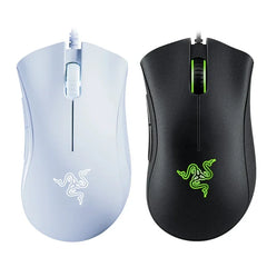 ماوس الألعاب السلكي الأصلي Razer DeathAdder Essential بدقة 6400 نقطة في البوصة مع مستشعر بصري و5 أزرار مستقلة لأجهزة الكمبيوتر المحمولة واللاعبين