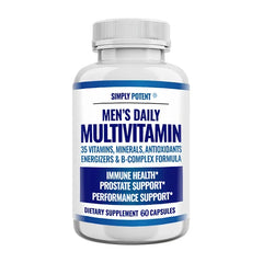 Daily Multivitamin for Men, for Prostate Energy Concentration Metabolism Immunity Vitamins: A C D E (B1 B2 B3 B5 B6 B7 B9 B12)