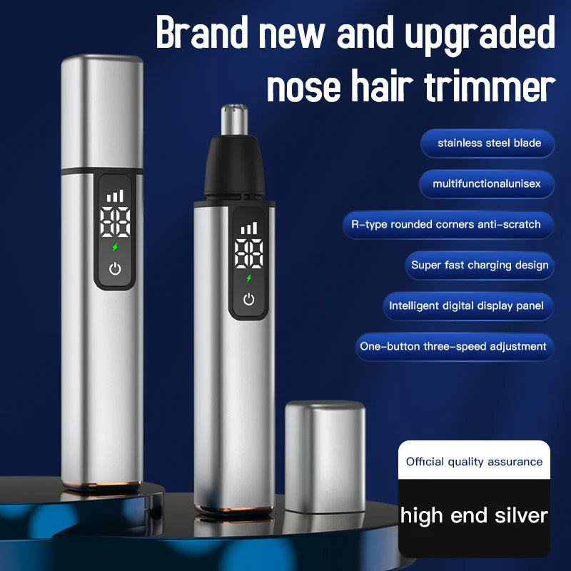 Xiaomi New Rechargeable Touch Screen Electric Ear Nose Hair Trimmer Type-C Fast Charging Portable Clipper Trimmer For Nose