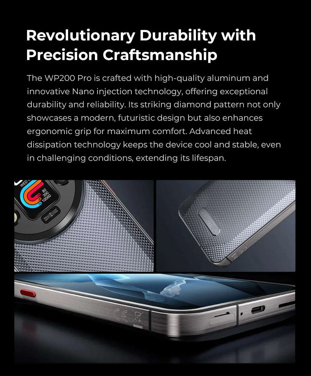 Oukitel WP200 Pro 5G Modular RuggedPhone Detachable Earphone-SmartWatch 72GB+1TB MTK8200 Smartphone 108MP camera