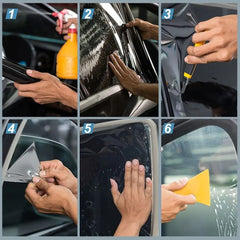 50x3m Car Windshield Sun Visor Strip Tint Film Front Glass VLT 1%-50% Sun Shade Window Film Decal Car UV Protector Foils Stickes