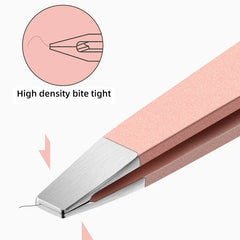 4PC Precision Stainless Steel Tweezers For Eyebrow Hair Facial Hair Removal, Splinter, Blackhead Slant Tip Angle Tip Pointed Tip