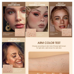 HANDAIYAN Natural Fake Freckle Pen Quick-Drying Waterproof Spot Pencil Makeup Tool for Facial Lifelike Fake Freckles Cosmetics