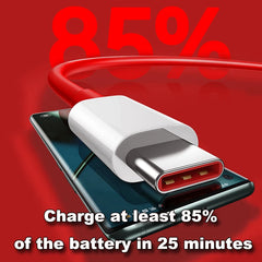 Oneplus 13 12 11 Cable Original 80W Supervooc Warp Charge Usb Type C Cable 100W Fast Charge One Plus 10T Nord CE 4 10 Ace 3 Pro