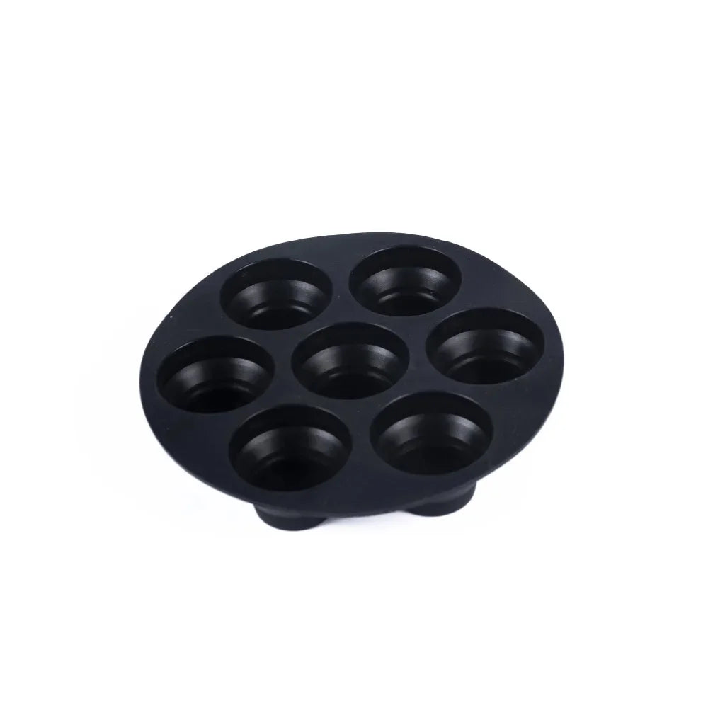 Silicone 7 Holes Cake Mold Home Party Baking Utensils Diy Cylindrical Mold Air Fryer Accessories Baking Tools Cake Molds