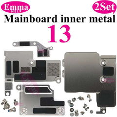 2Set Inner Metal Cover Plate Mainboard inner Iron with Screws For iPhone 13 12 15 Pro Max 14 Plus Bracket Holder Screw Parts