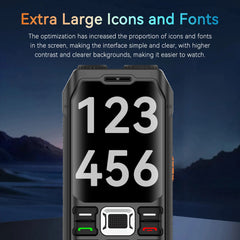 هاتف محمول متين M6000 GSM 2G Network 4 بطاقات SIM Magic Voice مقبس 3.5 مم شاشة 2.4 بوصة لوحة مفاتيح كبيرة هاتف محمول لكبار السن