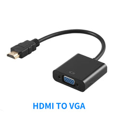 VGA to HDMI Converter Adapter Male to Female Cable With Audio 1080P VGA Adapter for PC Laptop to HDTV Projector