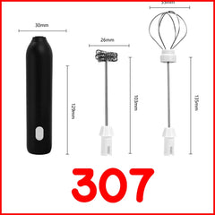 UPGRADED Electric Coffee Frother/MILK Whisk+Egg Beater MINI Food Blender USB Rechargeable Handheld Three Speeds Espresso Tools