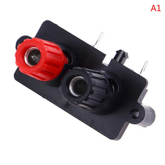 1Pc 2 4 6 Positions Bend Pin External Audio Jack Speaker Amplifier Banana Plug 4mm Socket Connector Screw Post Terminal Block