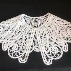 Women Shrugs Lace Hollow Out Female Summer Casual All-match Shawls Simple Scarf-collar Sleeveless Knitted Tops Korean Style Chic