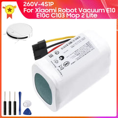 بطارية بديلة 260 فولت-4S1P لروبوت التنظيف والمسح من شاومي E10 E10c C103 Mop 2 Lite Cleaner مع أداة