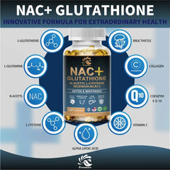 Greensure NAC Glutathione Capsules N-Acetyl Cysteine 1200 mg Support for Liver, Lung  | Amino Acid, Increases Glutathione