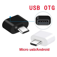 1/5PCS Micro Male To USB-A 2.0 Female Mini OTG  Data Connector Converter Cable Adapter For Tablet PC Android Mobile Phone Plug