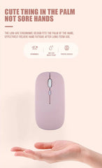 Macaron Rechargeable Wireless Bluetooth Mouse 2.4G USB Mice For Android Windows Tablet Laptop Notebook PC For IPAD Mobile