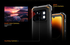 [World Premiere] HOTWAV Cyber 13 Rugged Phone 150LM Flashlight 8GB 128GB Smartphone 6.6'' HD+ 10800mAh 64MP Android 14 Cellphone