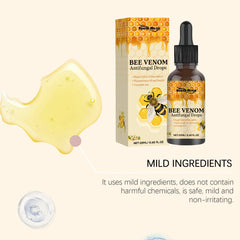 Bee Venom Antifungal Drops Nail Soothing Growth Bee Venom Nail Treatment Cleaning Spray for Hand Foot Nails Protection Care