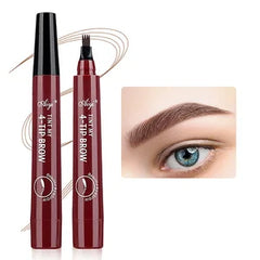 Four-pronged eyebrow pencil,waterproof,long-lasting,non-decoloring,four-pronged wild eyebrow pencil,liquid water eyebrow pencil