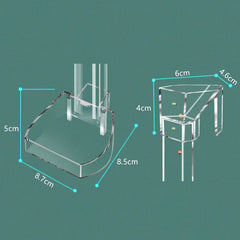 Aquarium Acrylic Feeding tube Anti-stuck fish design Transparent fish feeder Suitable for a variety of fish tanks
