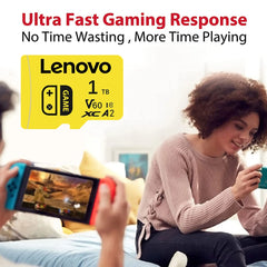 Lenovo 2TB SD Memory Card 1TB 512GB 256GB A2 U3 Micro TF SD Card 128GB High Speed MLC TF Card For Nintendo Switch Ps4 Games PC