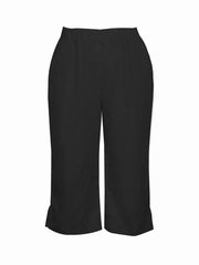 2024 summer women's new plus size knitted fabric elegant temperament slit sweatpants