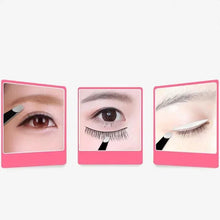 Slant-tip eyebrow tweezers shown in lash application step graphics.