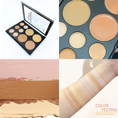 10 Colors Concealer Palette Eye Repairing Base Palette Matte Dark Circles Tattoo Contour Covering Concealer Cream Lasting Makeup