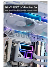 مبرد تبريد مائي متعدد الاستخدامات Thermalright FROZEN INFINITY 360، مزامنة ARGB Divine Light، يدعم LGA1700/AM5/AM4