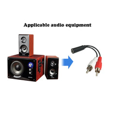 3.5mm Jack Male to 2 RCA Female Jack RCA Stereo Y Audio Cable Converter Adapter High Quality wholesale