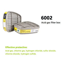 6001 6002 6004 Cartridge Box Cotton Filters Set 5N11 For 3m 6200 7502 6800 Masks Dust Gas Chemical Painting Spraying Respirator