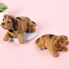 Car Ornaments Shaking Head Dog Doll Car Dashboard Toys Cute Nodding Puppy Auto Interior Accessories Auto Decor Kids Gift